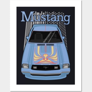 Mustang King Cobra 1978 - Bright Blue Posters and Art